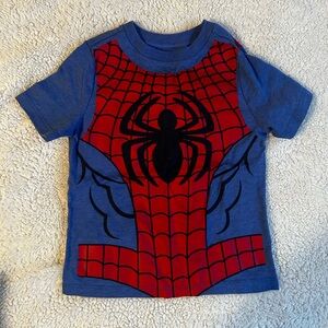 Old Navy Blue and Red Spider Graphic Tee